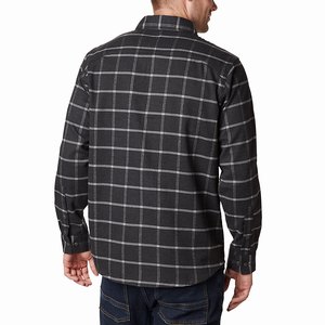 Columbia Outdoor EleHerrts™ Stretch Flannel Herr Svarta (FOQWY1869)